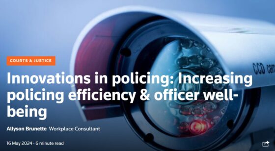 Innovations in policing: Increasing policing efficiency & officer well-being